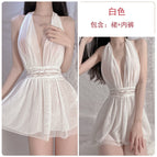 White nightgown + underwear / One size fits all( 40-62.5kg )