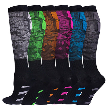 32 6 pairs of Amazon cross-border compression socks suit stockings sports running fitness compression socks calf socks