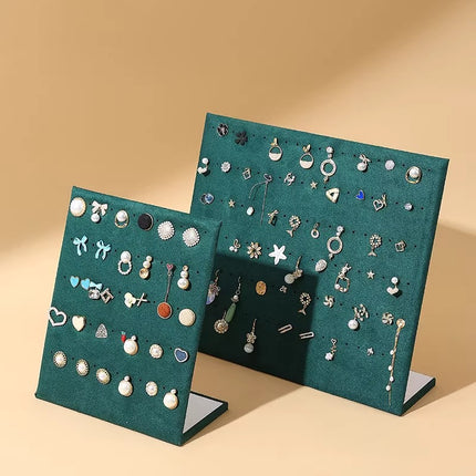 In-Stock Velvet Earring and Stud Display Board Necklace Bracelet Storage Rack Creative Jewelry Rack Accessory Stall Live Streaming Rack
