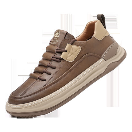 Summer New Men's Outdoor Sneakers Thick-Soled Wear-Resistant Versatile Shoes Sports Shoes Men's Genuine Leather Casual Men's Shoes Wholesale
