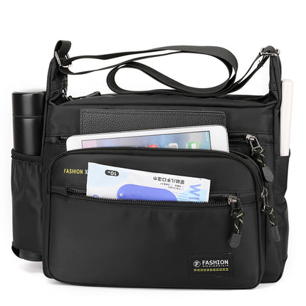 Men's Bag Crossbody Bag High-end Sense Large Bag Business Commuter Shoulder Bag All-match Large Capacity Men's Casual Bag Stall Bag