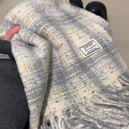 Factory Mixed Batch New Plaid Scarf Women's Winter Ins All-match Student Scarf Warm Cashmere Korean Style Scarf