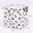 [cotton and linen waterproof/large capacity/foldable] / Square [english letters] 33*33*33cm