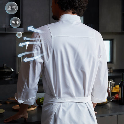 Chef Workwear for Men, Breathable, Suitable for Hotels, Restaurants, and Kitchens, Uniform Set