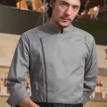 Tesme High-end Chef Work Clothes Long Sleeve Men's YKK Zipper Western Restaurant Catering Baking Hotel Kitchen