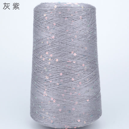 Silk Joy/Tencel Iridescent Sequin Hand-Knitted Yarn Ball Colorful Tencel Sequin Yarn Wholesale 500g