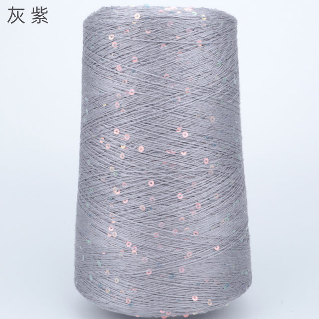 Silk Joy/Tencel Iridescent Sequin Hand-Knitted Yarn Ball Colorful Tencel Sequin Yarn Wholesale 500g