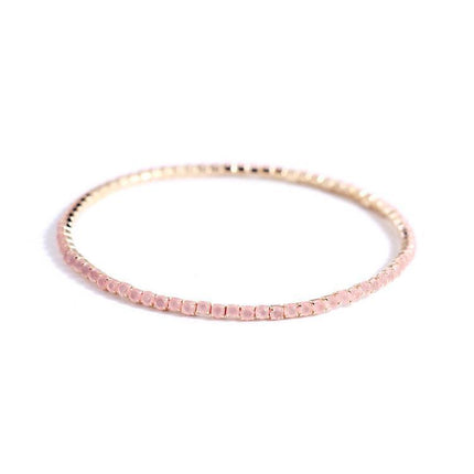 2.0mm Superfine Rhinestone Bracelet Stretch Bridal Bracelet Korean Style Single Row Flash Diamond Stretch Crystal Bracelet