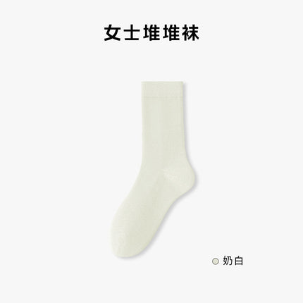 Stacked socks children's spring and summer thin deodorant sweat-absorbent cotton women's socks boneless mid-tube moon socks Zhuji socks wholesale