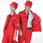 Work clothes fjd double layer red / 190/4XL Top