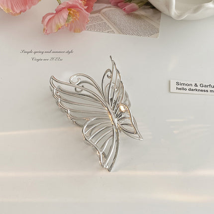High-End Metal Butterfly Clip Women's Large Hair Clip Hair Back of the Head Hair Shark Clip Hair Clip Headwear