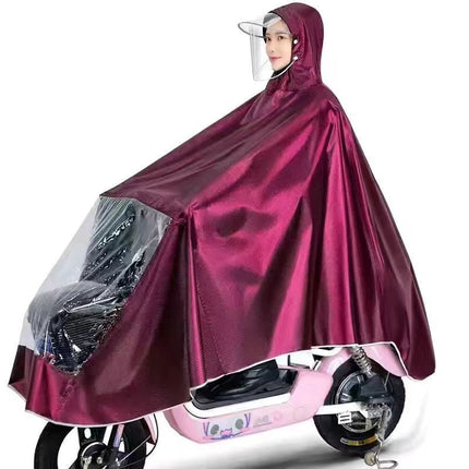 Electric car raincoat special thick long single double motorcycle poncho riding battery car conjoined raincoat wholesale