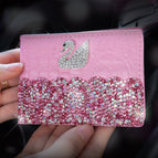 [Swan driver's license cover] Pink