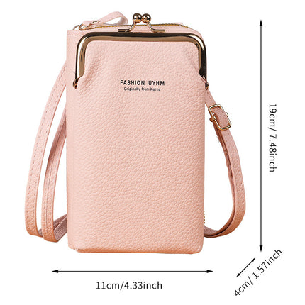 Factory wholesale mobile phone bag women's simple all-match small messenger bag multi-use change purse mobile phone bag Mini small bag for women