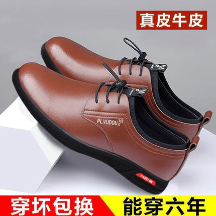 Summer genuine leather cowhide clearance men's shoes non-slip wear-resistant deodorant leisure leather shoes casual leather shoes