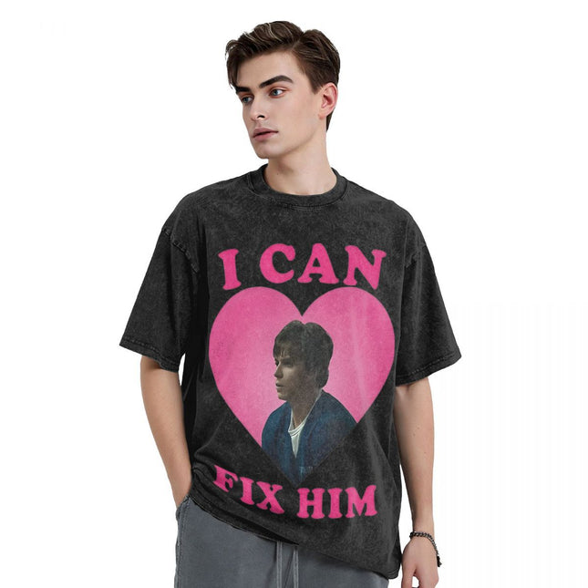 I Can Fix Him Nicholas Chavez t Shirts Hip Hop Washed Cotton