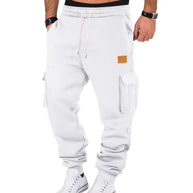 Cross-Border American Style New European and American Men's Autumn and Winter Sports Casual Long Pants Men's Sports Multi-Pocket Cargo Pants Sweatpants Men