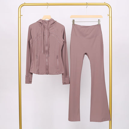 Lulu Df Stand-Up Collar Jacket Short Coat Tight-Fitting Stand-Up Collar Stretch Jacket with Gold Zipper Fitness Yoga Wear