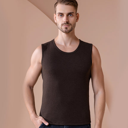 Arctic Fleece Autumn and Winter Wool Warm Vest fleece-lined Thickened Warm Clothes Warm Vest Base Shirt for Men and Women Couple