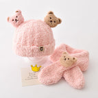 Half velvet bear two-piece 