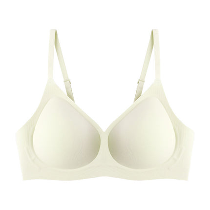 7A Antibacterial Underwear Small Breast Push-up Jelly Strip Soft Support Bra No Steel Ring Fixed Cup Wireless bra