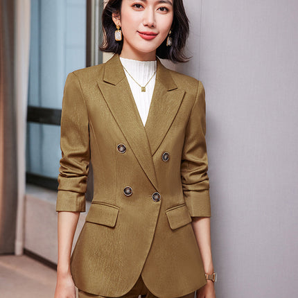 High-end professional suit suit female autumn and winter temperament goddess fan workplace interview formal wear Manager sales department work clothes