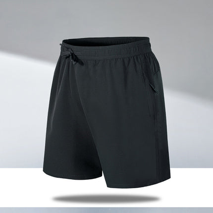 Men's Summer Quick-Dry Loose Five-Point Sports Casual Shorts Thin Cross-Border Ice Silk Beach Shorts Factory Direct Sale
