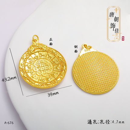 Long-standing Vietnamese gold diy accessories Fushun Gourd Taisui Ping An Lock Ruyi Shangui Wealth Pendant for Women