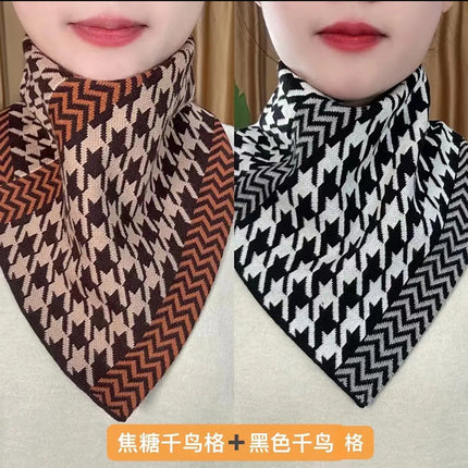 New Style Fashion 2023 Autumn and Winter Neck Protection Neck Korean Style Cold-proof All-match Neck Set Warm Temperament Triangle Scarf