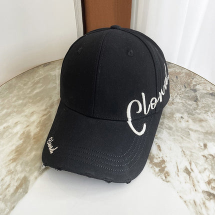Designer Baseball Cap Versatile Romantic Casual Hat Face-Slimming Duckbill Cap Stylish Couple Unisex