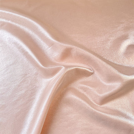 Solid color yarn-dyed sapphire green glossy glass Silk linen satin fabric Chinese style dress fabric
