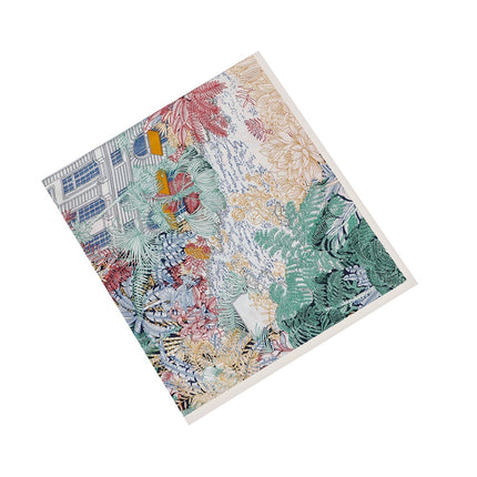 130cm French new style secret garden plant jungle lady versatile twill shawl large square scarf scarf silk scarf