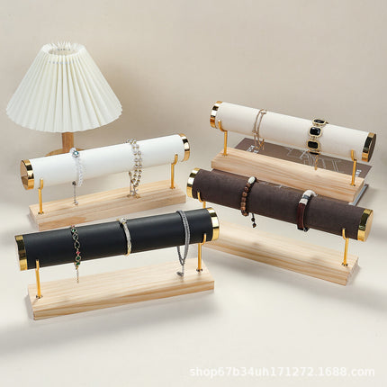 Solid Wood Jewelry Display Stand, Multi-Purpose Bracelet and Watch Storage, Removable Jewelry Props Display, Shooting Exhibition