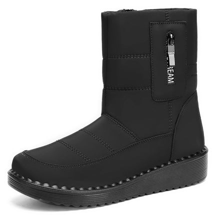 Cotton Shoes 2026 Winter Long Cotton Boots Polyurethane Fleece-Lined Thickened Long Boots Cross-Border Warm Sports Snow Boots Wholesale