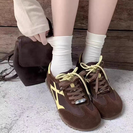 Zhang Jingyi's Same Style Quirky Planet-Style Training Shoes for Women, 2025 Autumn New Retro Forrest Gump Shoes, Women's Sports Casual Shoes