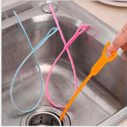 Smiley kitchen pipe dredge hook sewer toilet dredge household sink drainage anti-blocking cleaning hook