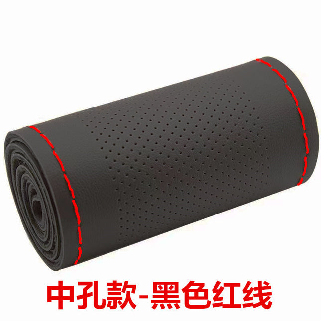 High-elastic hand-stitched car steering wheel cover new self-contained tea fragrance four-sided bullet tea polyphenol handle cover four seasons universal