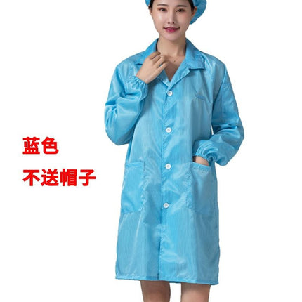 Static dust-free clothes overalls spray paint whole body one-piece suit blue men and women clean dust-proof clothes split washable