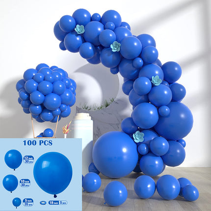 Cross-Border Amazon Macaron Solid Color Balloon Package Wedding Birthday Arrangement Balloon Party Solid Color Matte Set