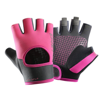 Fitness sports gloves summer women's lightweight breathable outdoor riding equipment training wear-resistant anti-cocoon A15-KJS