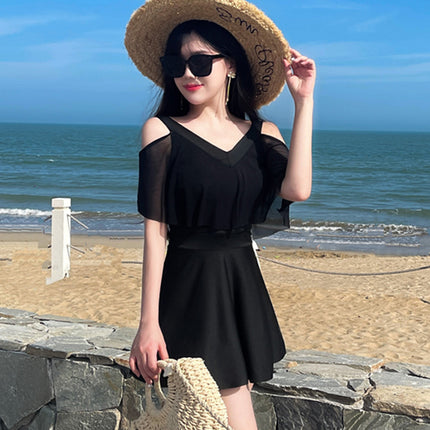 plus size Swimsuit Women's Conservative Split Cross-border New Hot Style Chubby Girl's Belly Covering Slimming Hot Spring Swimsuit
