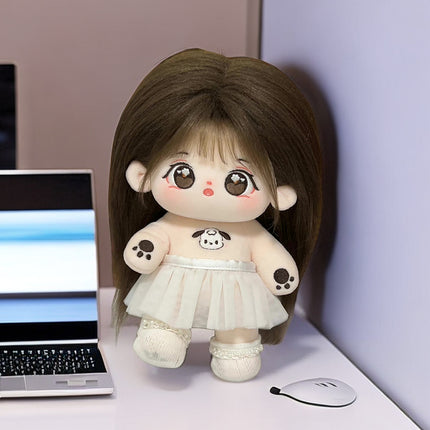 Small Halo Cotton Doll Doll 20cm Non-Attribute in stock Girl Baby Children's Gift Plush Toy Baby Clothes Women