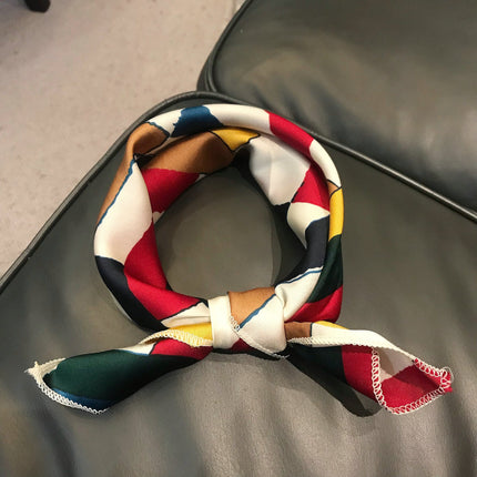 Explosions Spring and Summer 50x 50cm Small Square Scarf Women's Scarf South Korea Professional Small Scarf Varied Decorative Printed Scarf