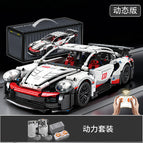1:14 black and white porsche 911 supercar [dual mode + programming dynamic version]