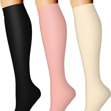 3 pairs of series cross-border sports compression socks stockings calf socks compression socks jump rope elastic socks riding socks
