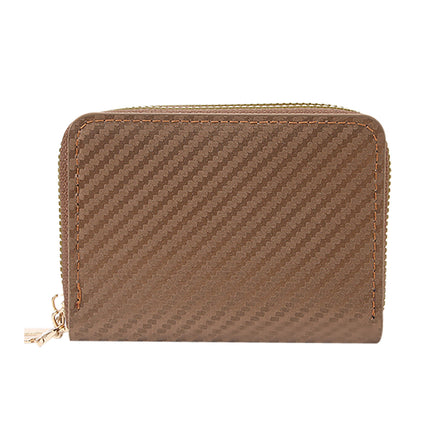 Endaycon Multifunctional Accordion Card Holder Anti-Magnetic Accordion Card Holder Double-Layer Zipper Women's Wallet Large Capacity