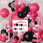 Jt-l0001-6 balloon chain set + [paper card packaging] + [spensive and ribbon]