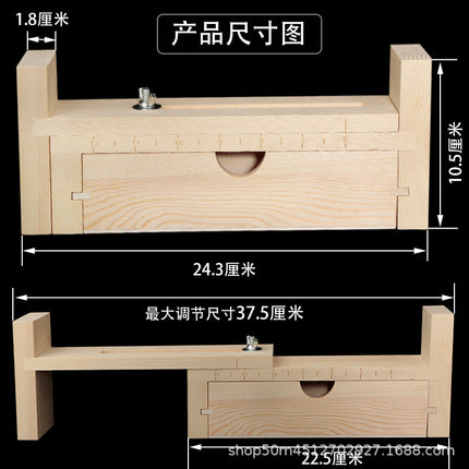 Handmade Weaving Rack Solid Wood Drawer Style Weaving Artifact Bracelet Necklace Rope Weaver No.7 Line Red Rope Accessories