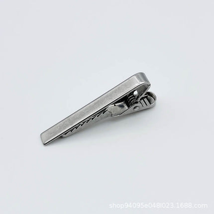 Stainless steel tie clip Amazon hot sale simple formal wear gold silver metal tie clip men and women security pin