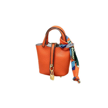 2026 New Microfiber Leather Small Basket Bag Pendant Mini Cute Earphone Bag Pendant Keychain Car Pendant